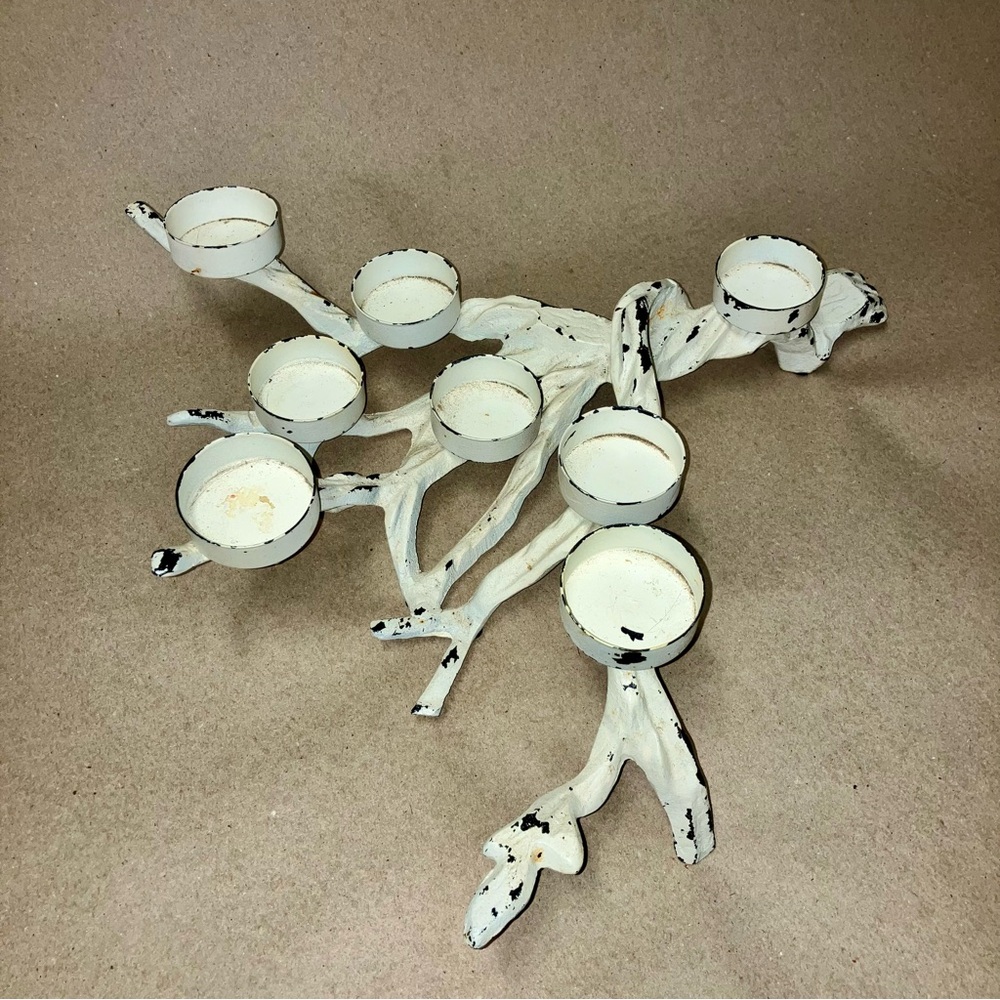 Metal Branch Tea Candle Holder